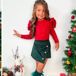 Christmas shirt and skirt